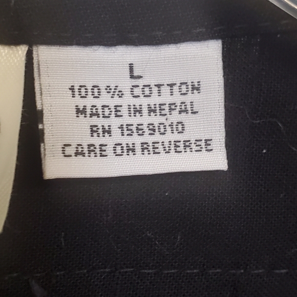 Vintage 90s Yak Magik Colorblock Cotton Quilted Oversized Kimono Jacket Large - Picture 7 of 7